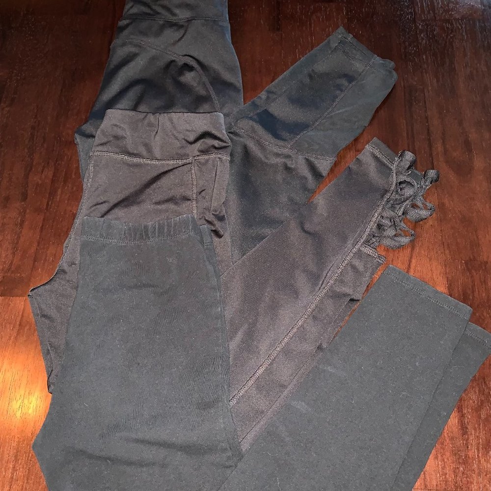 3 pc bundle - Girls Black Leggings - Gap & Xersion